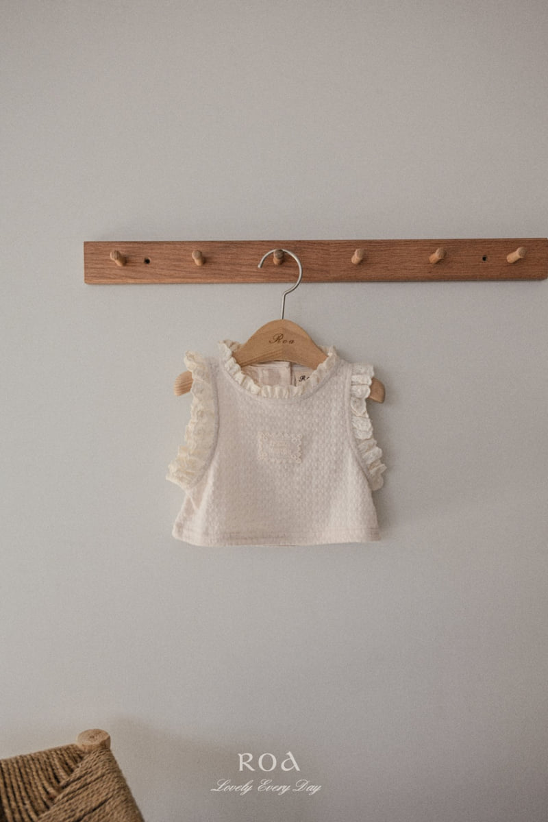 Roa - Korean Children Fashion - #littlefashionista - Frill Sleeveless Vest - 8