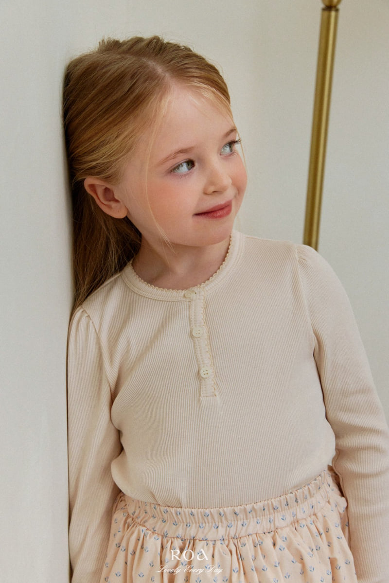 Roa - Korean Children Fashion - #magicofchildhood - Ribbed Basic Tee - 2