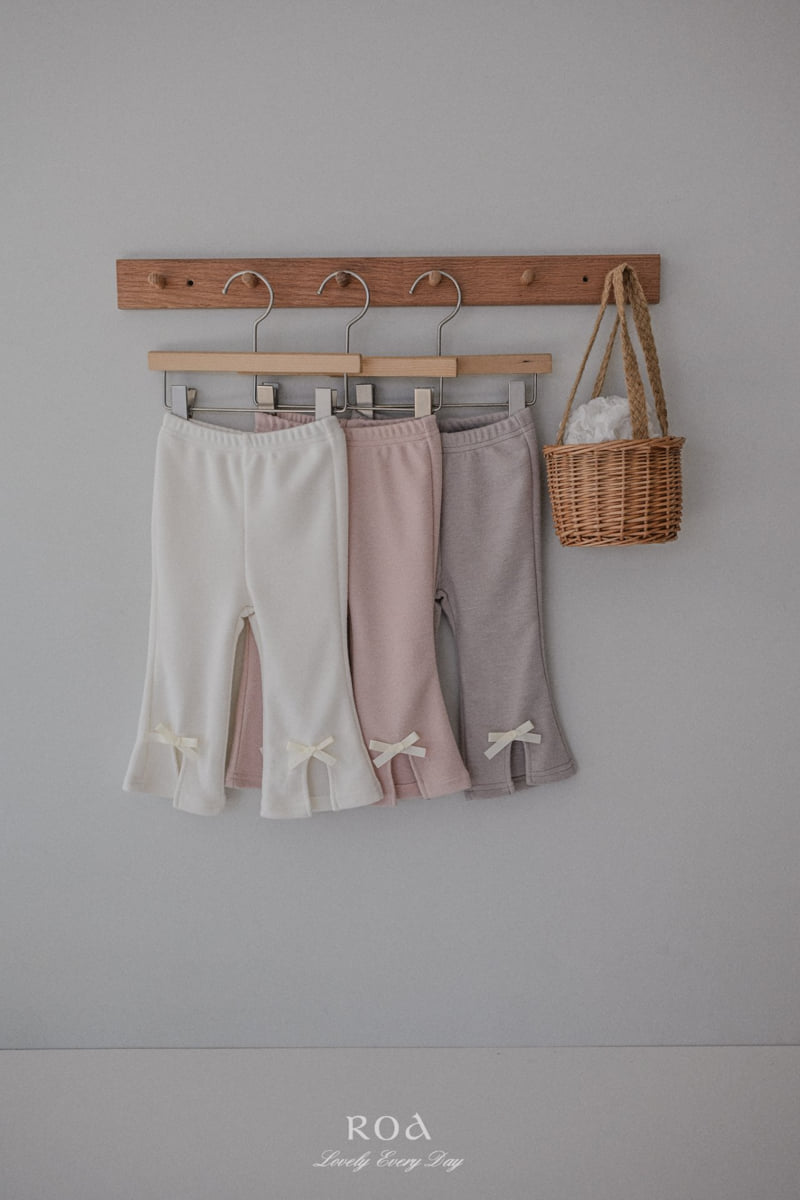 Roa - Korean Children Fashion - #magicofchildhood - Ribbon Bootcut Pants - 10