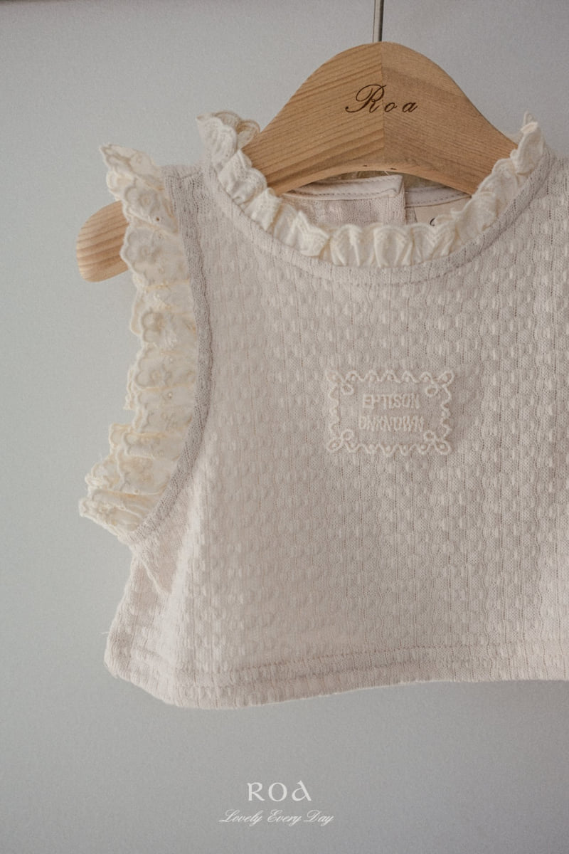 Roa - Korean Children Fashion - #magicofchildhood - Frill Sleeveless Vest - 9