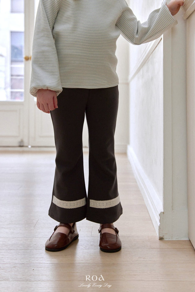 Roa - Korean Children Fashion - #littlefashionista - Lace Bootcut Pants - 4