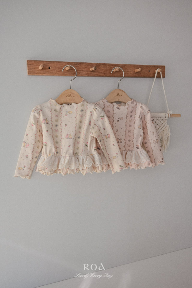 Roa - Korean Children Fashion - #magicofchildhood - Spring Lace Frill Tee - 10