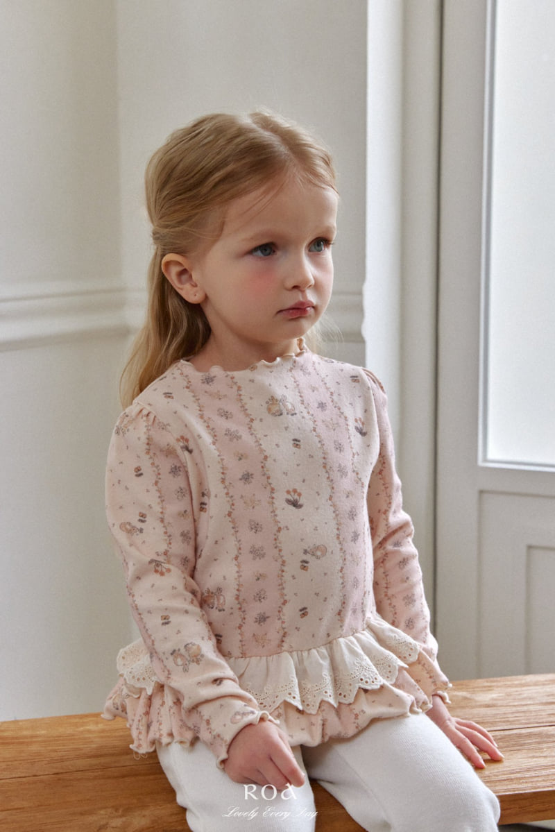 Roa - Korean Children Fashion - #minifashionista - Spring Lace Frill Tee - 11