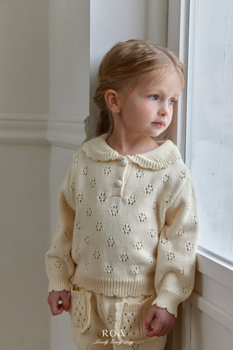 Roa - Korean Children Fashion - #minifashionista - Punching Knit Set - 9