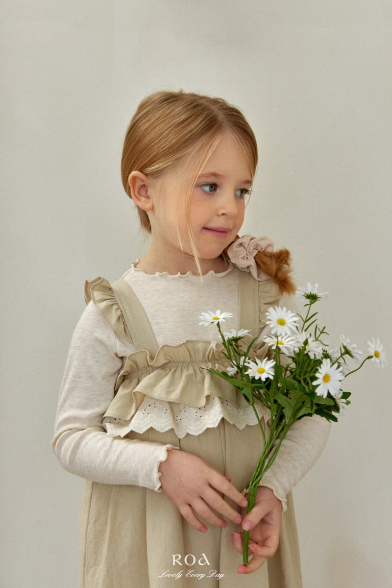 Roa - Korean Children Fashion - #prettylittlegirls - Lace Frill Overalls - 3