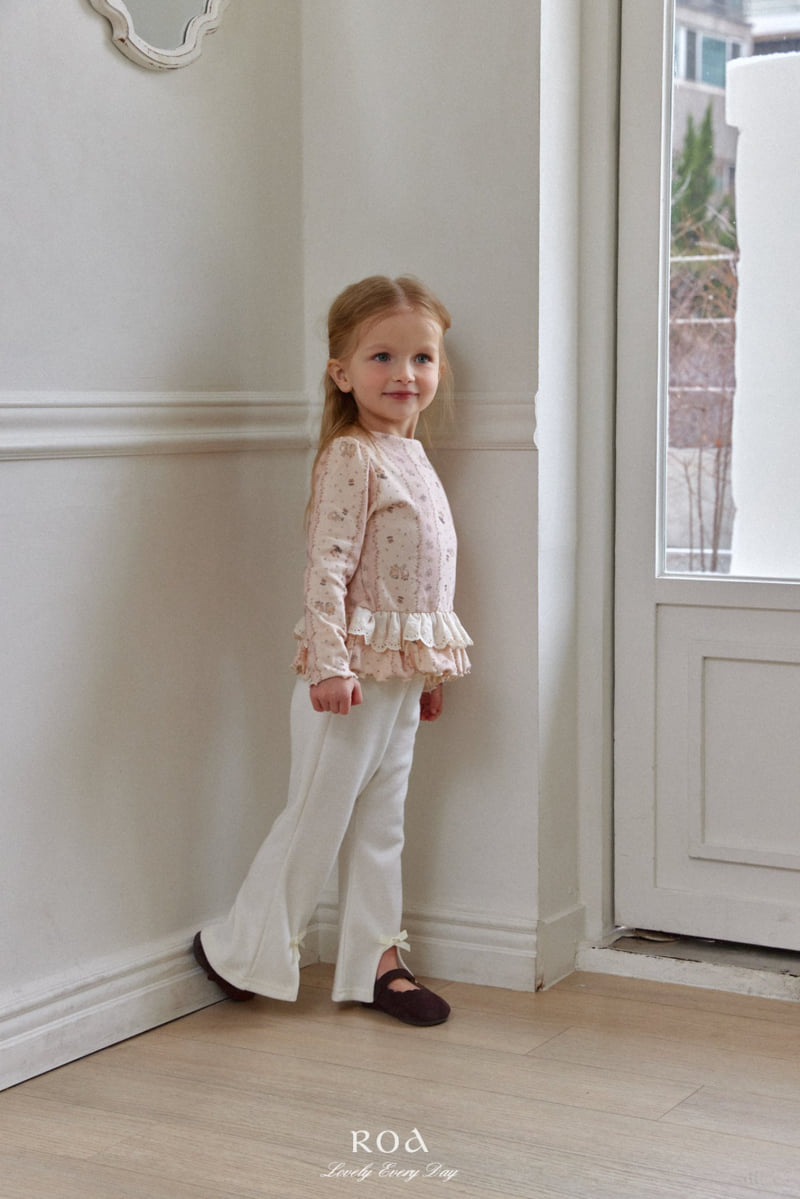 Roa - Korean Children Fashion - #prettylittlegirls - Spring Lace Frill Tee - 12