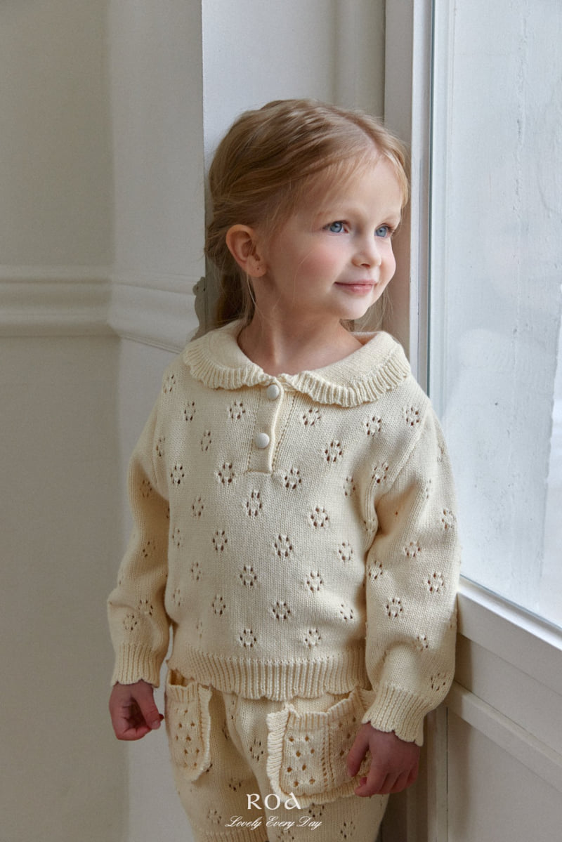 Roa - Korean Children Fashion - #prettylittlegirls - Punching Knit Set - 10