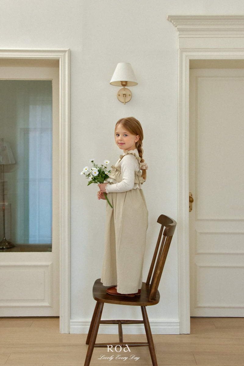 Roa - Korean Children Fashion - #prettylittlegirls - Lace Frill Overalls - 4