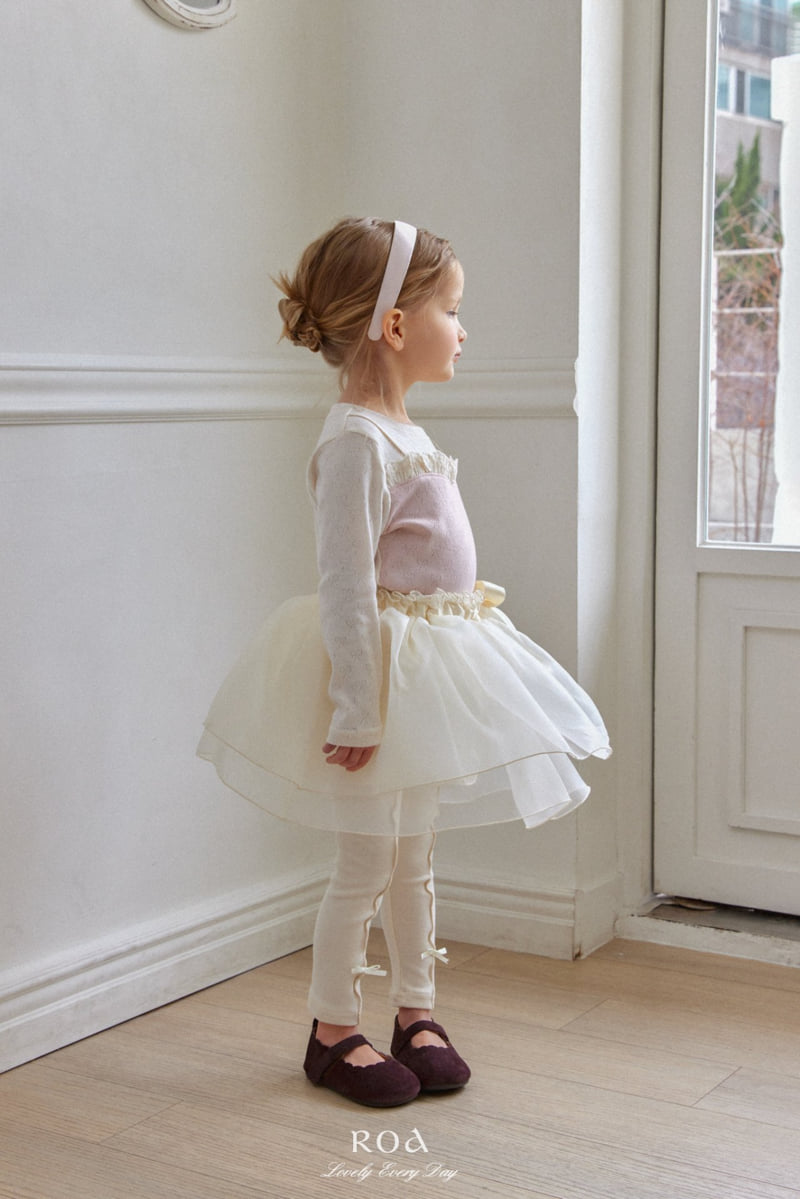 Roa - Korean Children Fashion - #todddlerfashion - Intarsia Leggings - 8