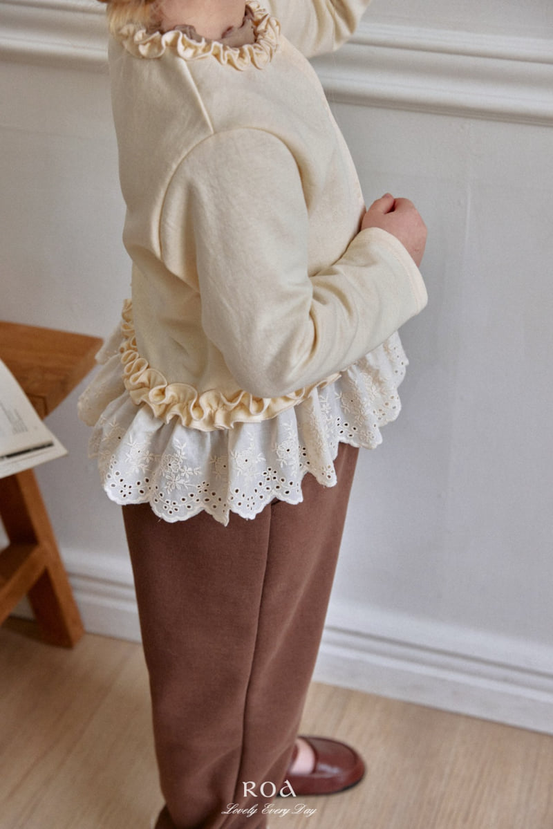 Roa - Korean Children Fashion - #todddlerfashion - Lace Frill Cardigan - 4