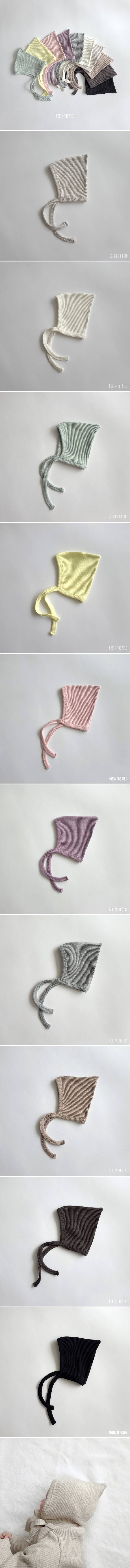 Saerobin - Korean Baby Fashion - #babyclothing - Ribbed Fairy Bonnet