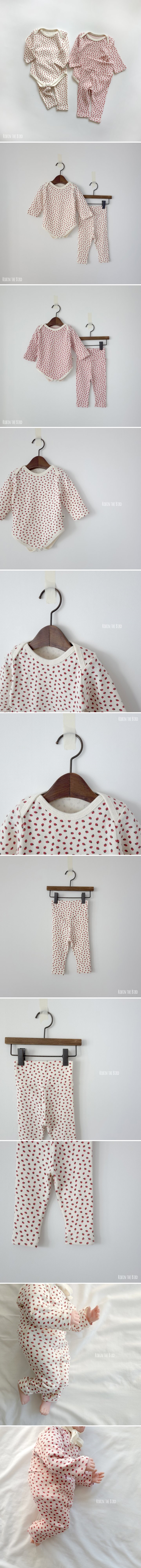 Saerobin - Korean Baby Fashion - #babylifestyle - Strawberry Bodysuit Set