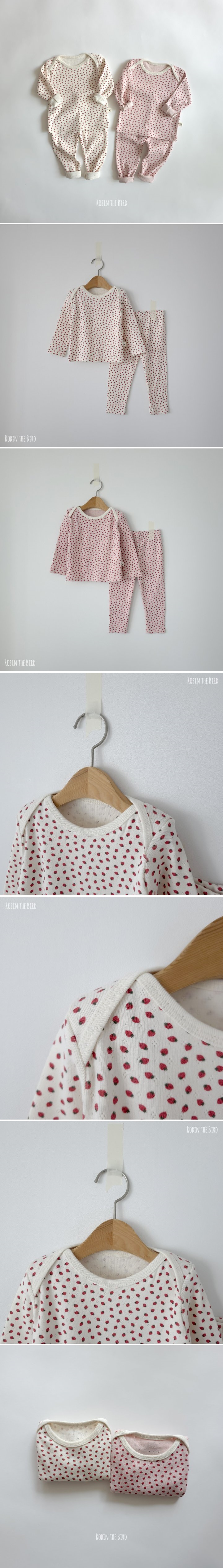 Saerobin - Korean Children Fashion - #prettylittlegirls - Strawberry Eyelet Easywaer