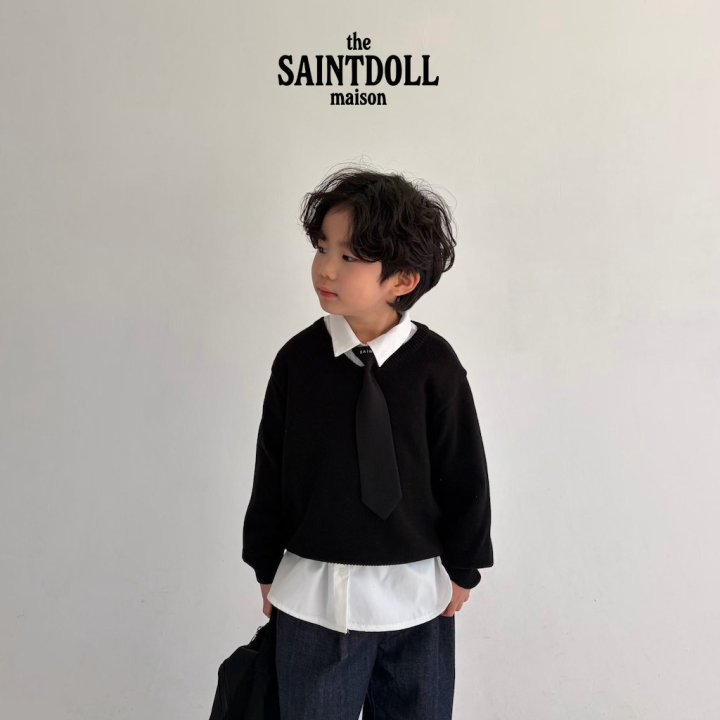 Saint Doll - Korean Children Fashion - #Kfashion4kids - V-Neck Sweatshirt - 12