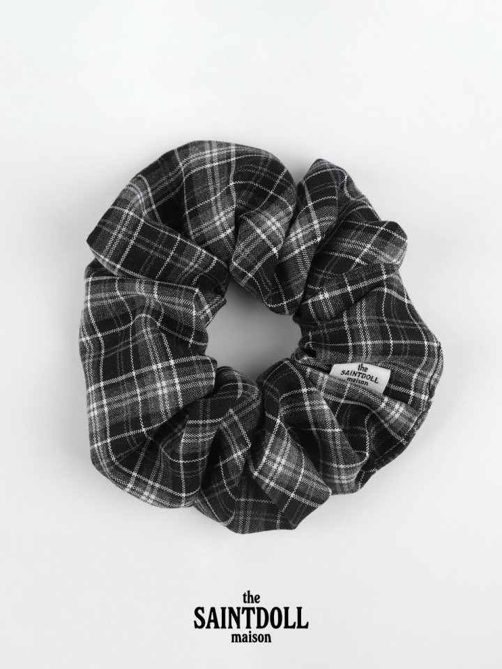 Saint Doll - Korean Children Fashion - #childofig - Check Scrunchie - 3