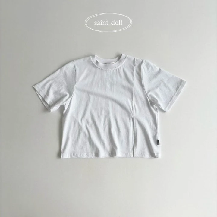 Saint Doll - Korean Children Fashion - #childofig - Diagonal Panel Tee - 3