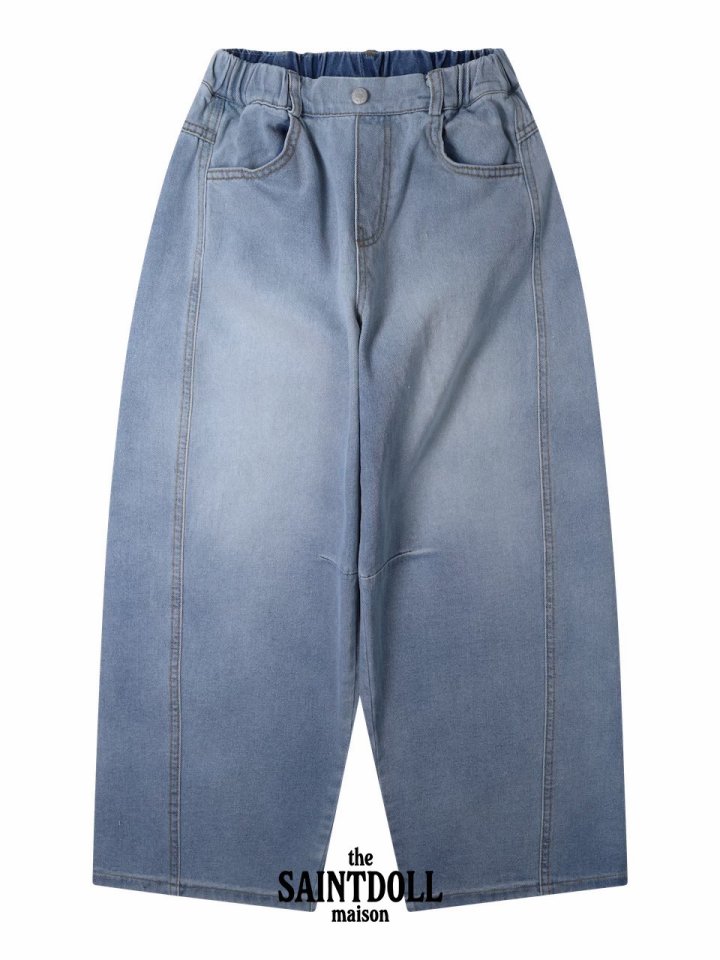 Saint Doll - Korean Children Fashion - #childofig - Cloud Denim Pants - 3