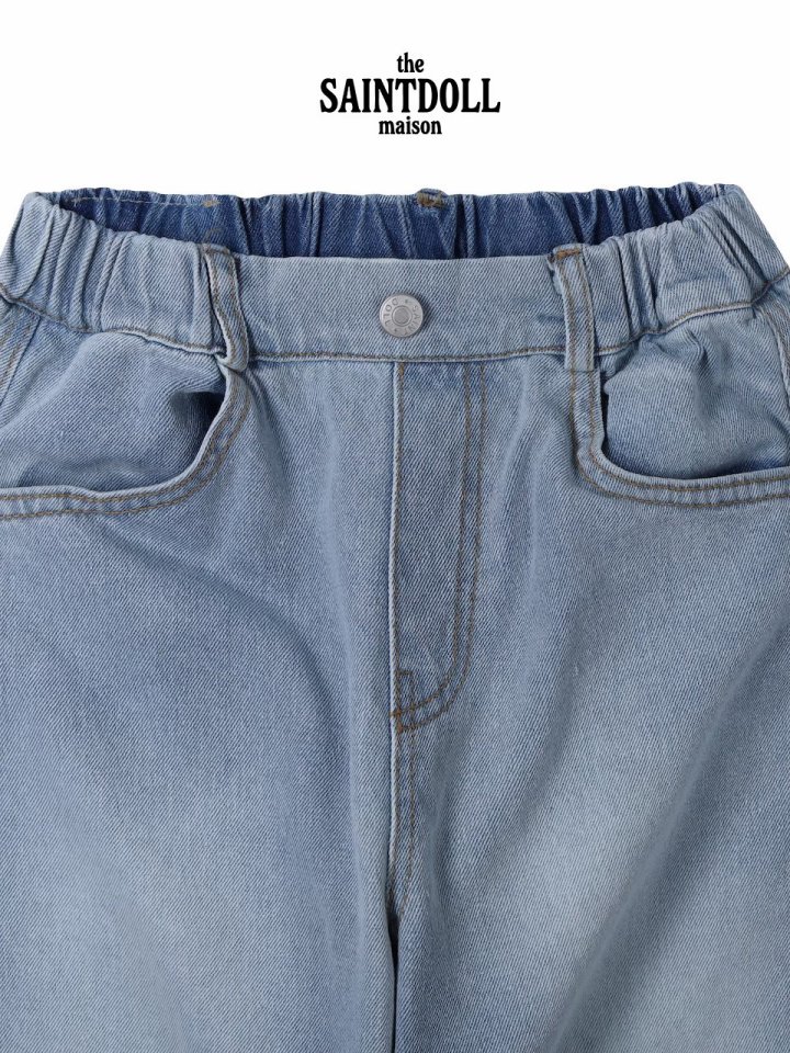 Saint Doll - Korean Children Fashion - #childofig - Cloud Denim Pants - 4