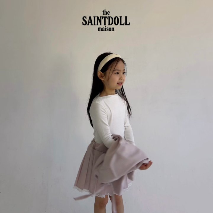 Saint Doll - Korean Children Fashion - #childofig - Flowing Boat Neck Tee - 4