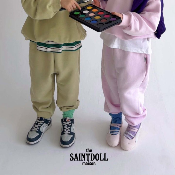 Saint Doll - Korean Children Fashion - #designkidswear - Color Jogger Pants - 8