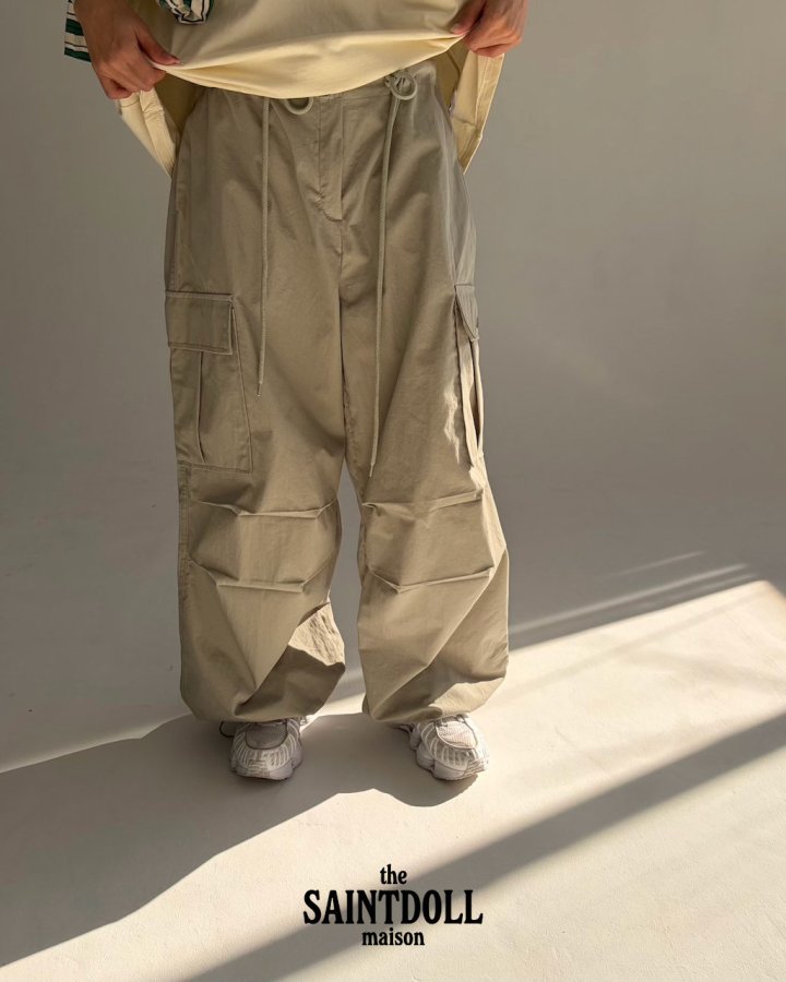 Saint Doll - Korean Children Fashion - #designkidswear - Cargo String Pants - 4