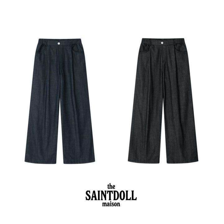 Saint Doll - Korean Children Fashion - #discoveringself - Roll-Up Indigo Pants (Kids) - 3