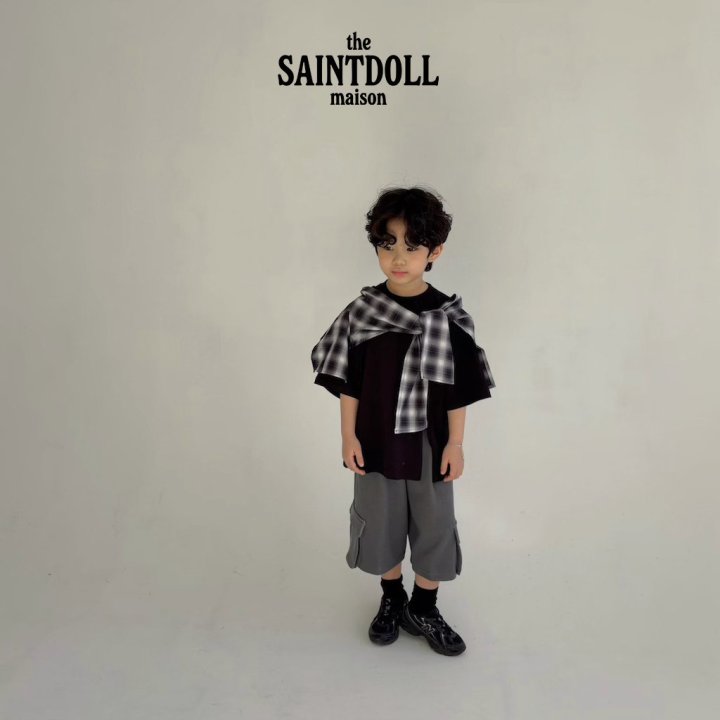 Saint Doll - Korean Children Fashion - #fashionkids - Diagonal Panel Tee - 7