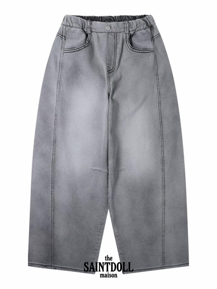 Saint Doll - Korean Children Fashion - #fashionkids - Cloud Denim Pants - 8