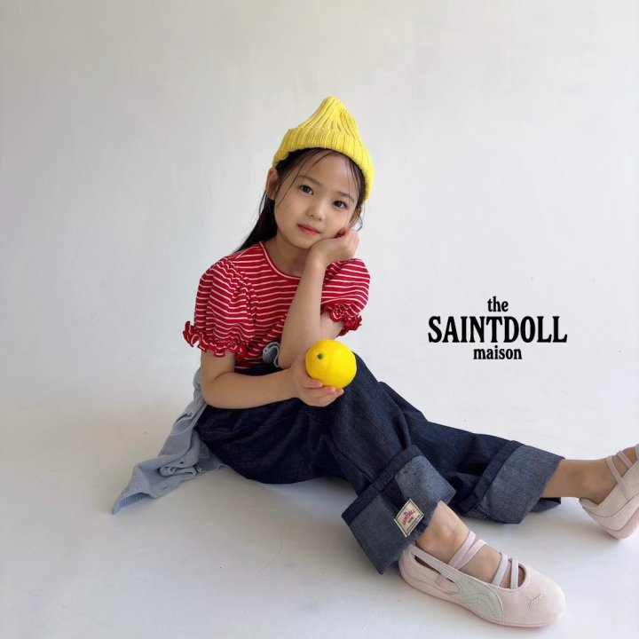 Saint Doll - Korean Children Fashion - #discoveringself - Roll-Up Indigo Pants (Kids) - 4