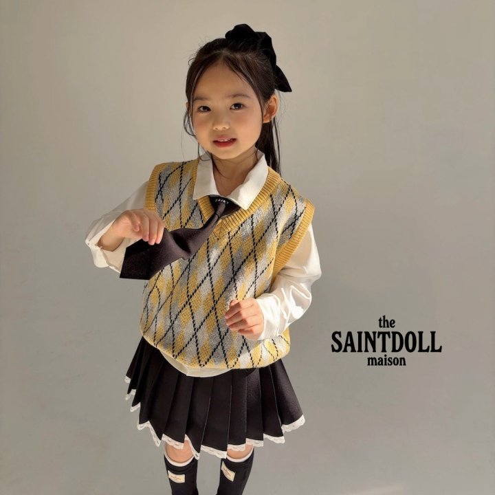 Saint Doll - Korean Children Fashion - #kidsshorts - Label Necktie - 8