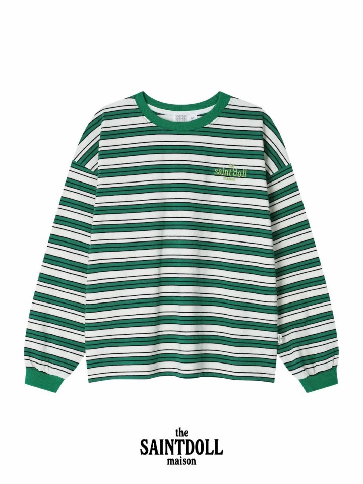 Saint Doll - Korean Children Fashion - #kidsshorts - Tom Stripe Tee - 6