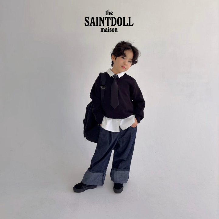 Saint Doll - Korean Children Fashion - #kidsstore - V-Neck Sweatshirt - 10