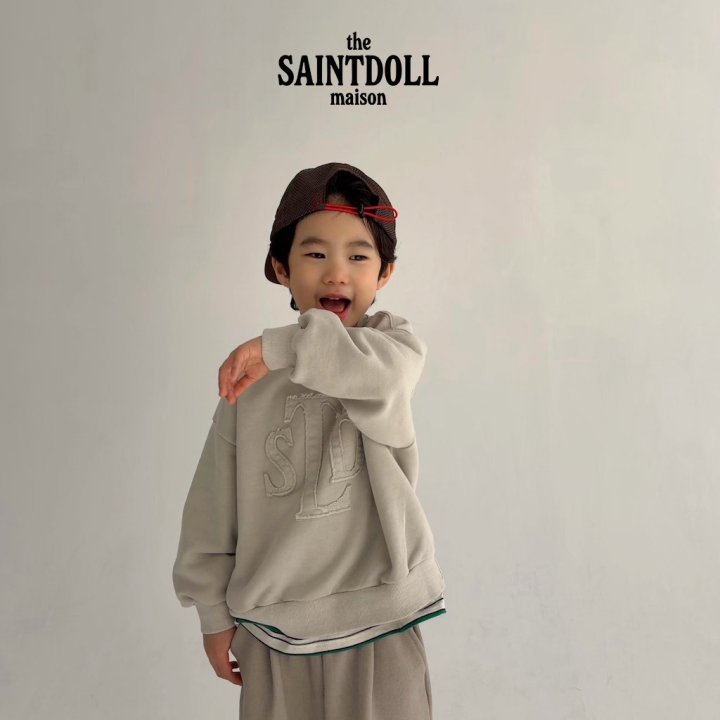 Saint Doll - Korean Children Fashion - #kidsstore - Embroidery Pigment Sweatshirt (Kids) - 3