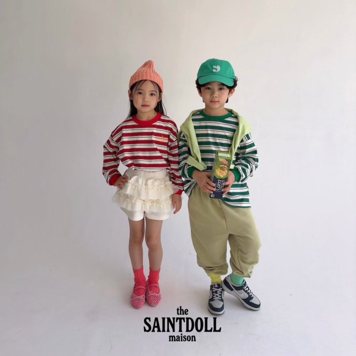 Saint Doll - Korean Children Fashion - #kidsstore - Tom Stripe Tee - 7