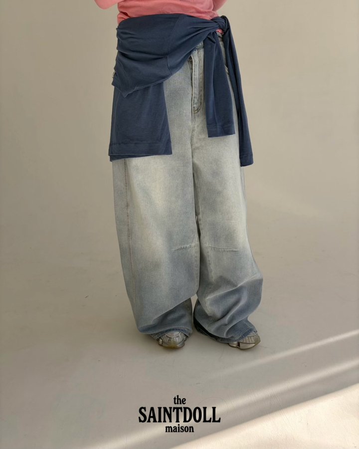 Saint Doll - Korean Children Fashion - #kidsstore - Cloud Denim Pants - 10