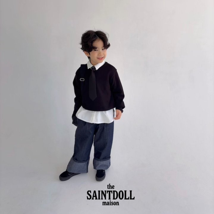 Saint Doll - Korean Children Fashion - #kidzfashiontrend - V-Neck Sweatshirt - 11