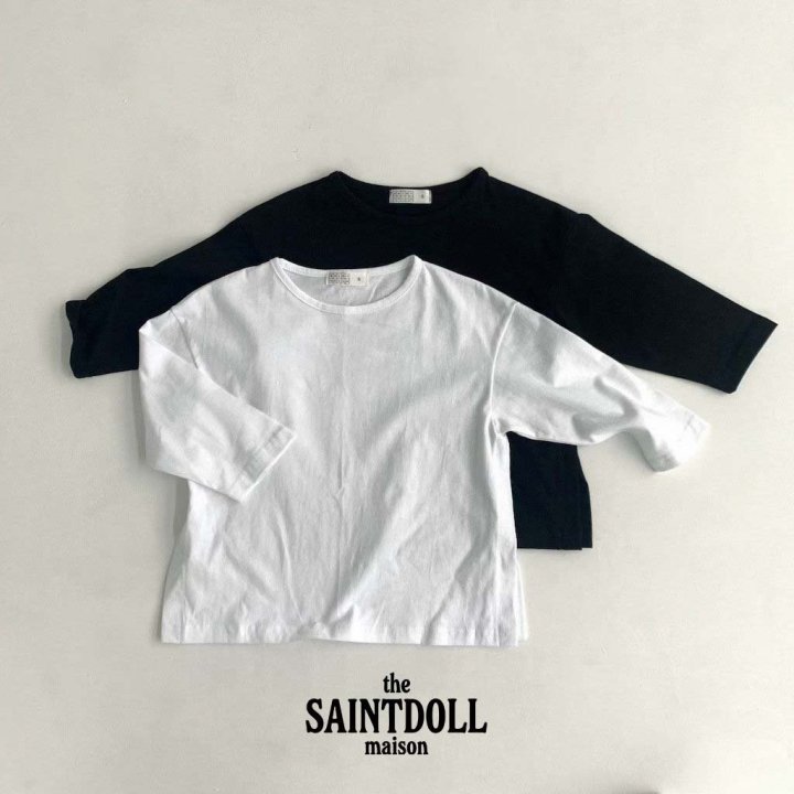 Saint Doll - Korean Children Fashion - #kidzfashiontrend - Side Slit Long Sleeve Tee