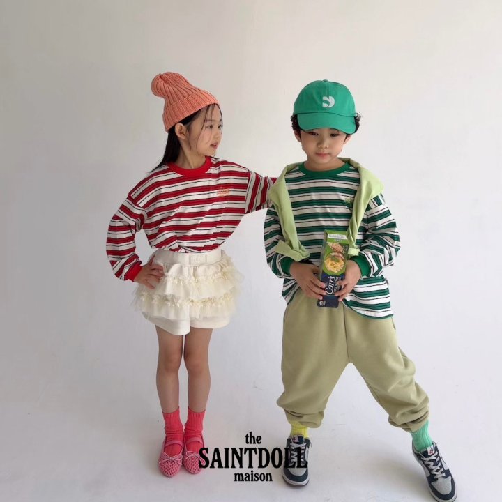 Saint Doll - Korean Children Fashion - #kidzfashiontrend - Tom Stripe Tee - 8
