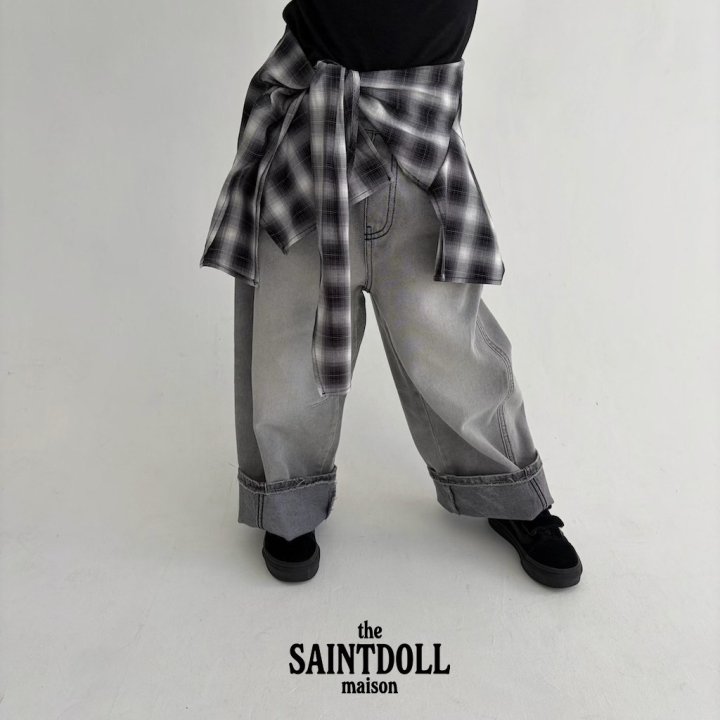 Saint Doll - Korean Children Fashion - #kidzfashiontrend - Cloud Denim Pants - 11