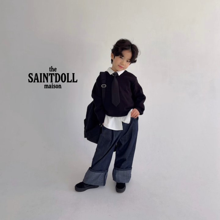 Saint Doll - Korean Children Fashion - #minifashionista - Roll-Up Indigo Pants (Kids) - 11