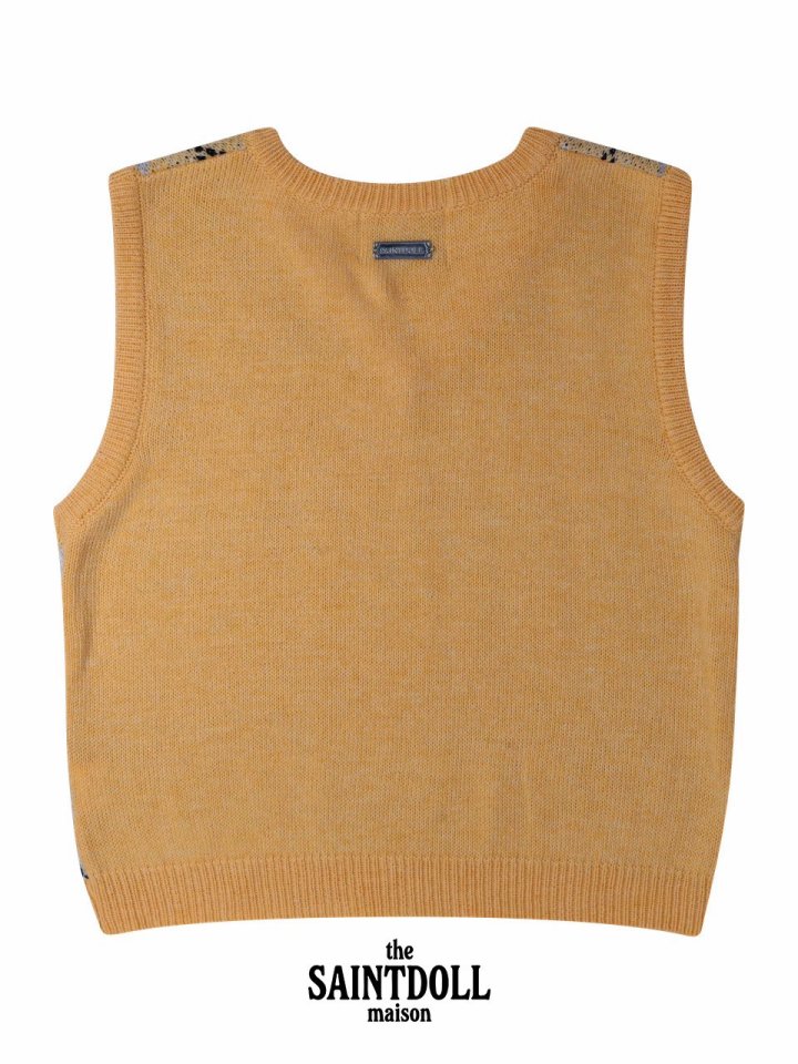 Argyle Knit Vest by Saint Doll for Child - view 3