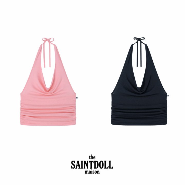 Saint Doll - Korean Children Fashion - #prettylittlegirls - Halter Neck Sleeveless Top