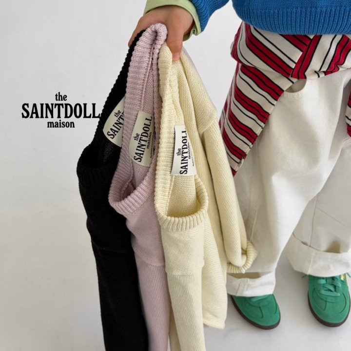 Saint Doll - Korean Children Fashion - #todddlerfashion - V-Neck Sweatshirt