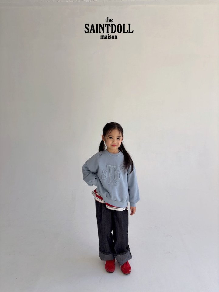 Saint Doll - Korean Children Fashion - #todddlerfashion - Embroidery Pigment Sweatshirt (Kids) - 10