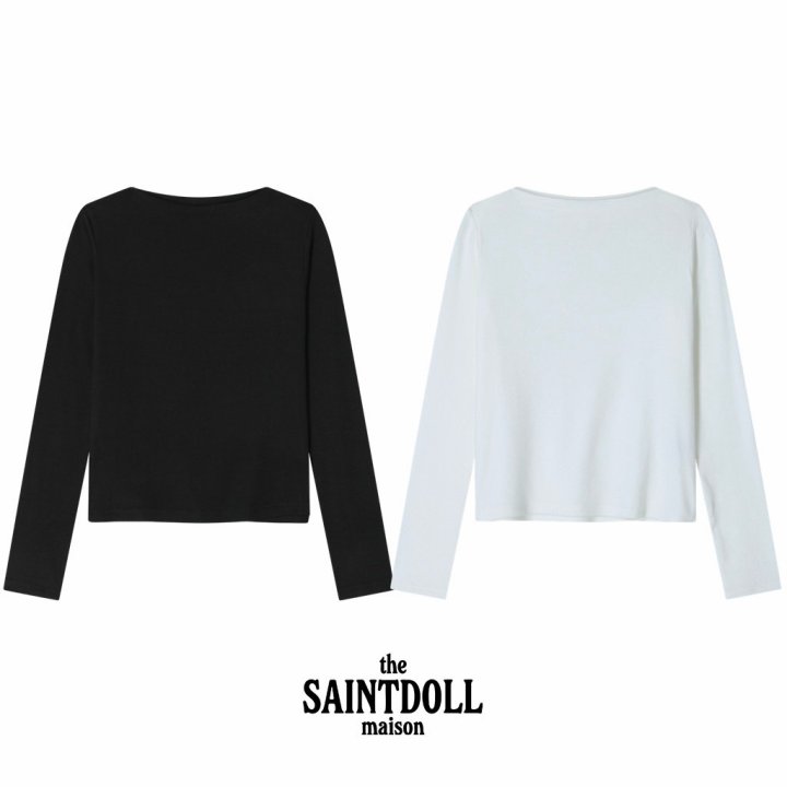 Saint Doll - Korean Children Fashion - #toddlerclothing - Flowing Boat Neck Tee