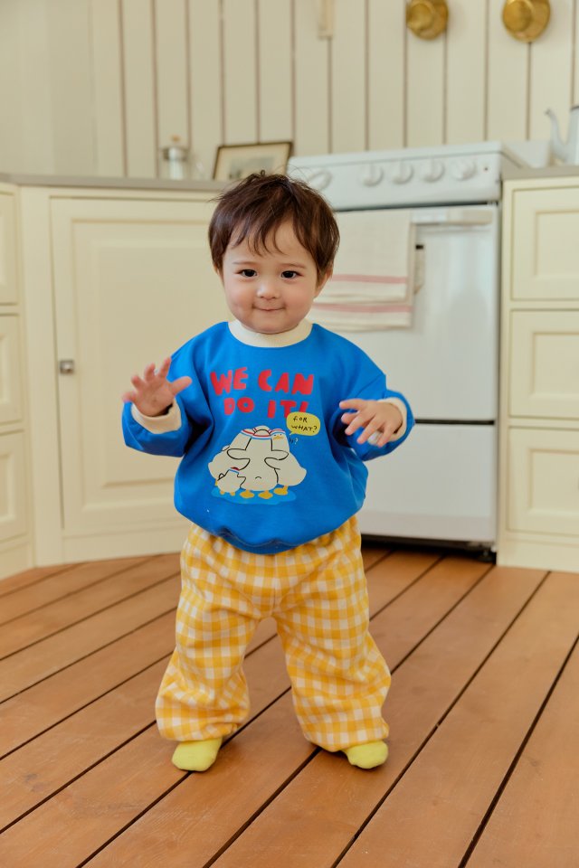 Sera - Korean Baby Fashion - #babyboutique - Bebe Do-It Check Pants Set