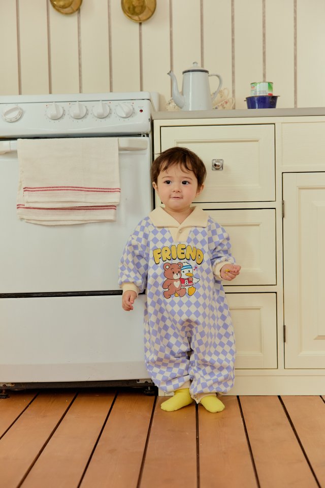 Sera - Korean Baby Fashion - #babyboutique - Bebe Friend Collar Suit - 9