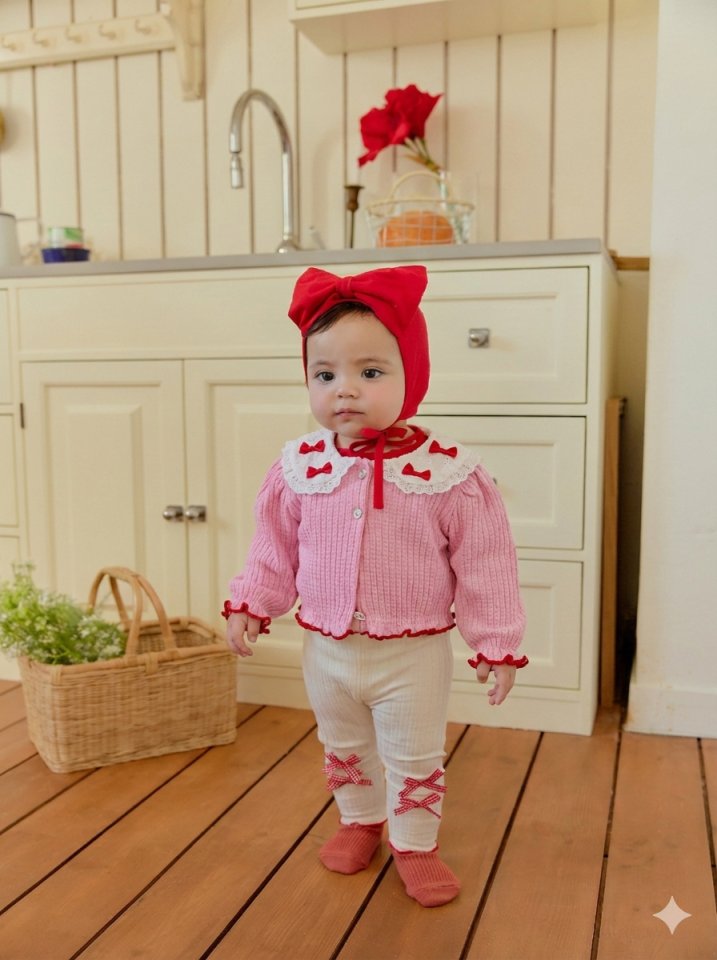Sera - Korean Baby Fashion - #babyboutiqueclothing - Bebe Check Ribbon Leggings - 3