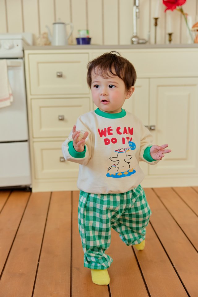 Sera - Korean Baby Fashion - #babyclothing - Bebe Do-It Check Pants Set - 3