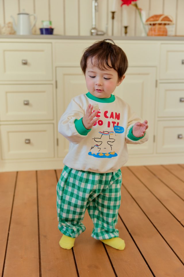 Sera - Korean Baby Fashion - #babyclothing - Bebe Do-It Check Pants Set - 4